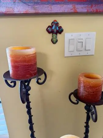 Wrought Iron Candle Sticks