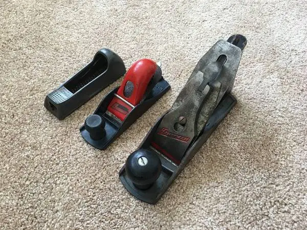 Stanley Vintage Woodworking Block Plane and Rasp Set Lot of 3