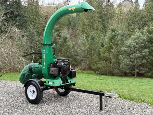 Billy Goat Truck Loader Vacuum on factory tow mounted trailer LIKE NEW