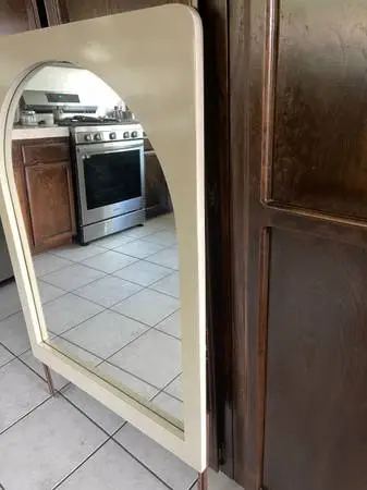 Mirror Vanity or Entryway mid century modern 30”wide