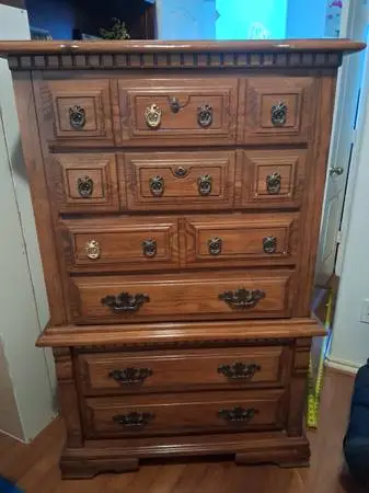 ⭐️THOMASVILLE VINTAGE SOLID WOOD HIGHBOY DRESSSER MID 2OTH CENTURY⭐️