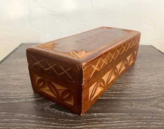 Haiti Carved Wood Keepsake Box