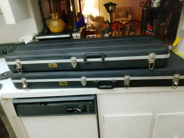 guitar research by schecter, bass and guitar hard shell cases