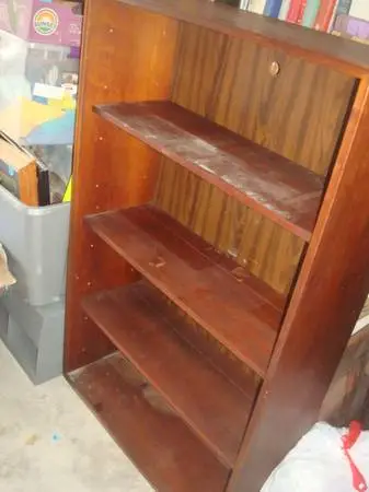 wooden book shelf