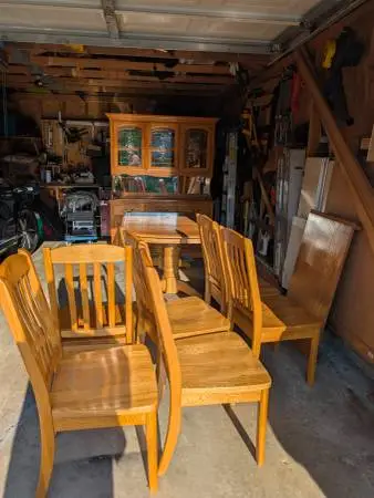 Entire Dining Room Set - Solid Wood