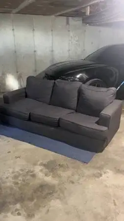 Used 3 seater grey modern couch