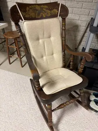 Rocking Chair with Newer Seat Cushions