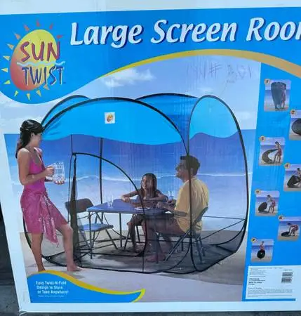 Large pop up screen room 73x72x72 in - Down from $119.00