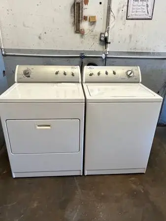 DIRECT DRIVE WHIRLPOOL WASHER AND ELECTRIC DRYER