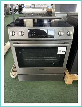 Bosch 800 Series 30″ Black Stainless Steel Slide In Electric Range