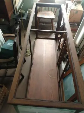 Antique Wood Store Display Case
