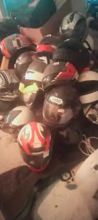 Different motorcycle helmets