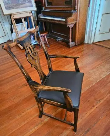 Alden Parks 18th Century Period Chippendale Manchester Arm Chair MINT