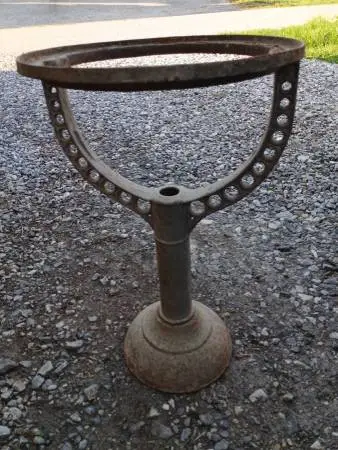 20.5 Antique Large Metal Industrial Steampunk Water Heater Tank Plant