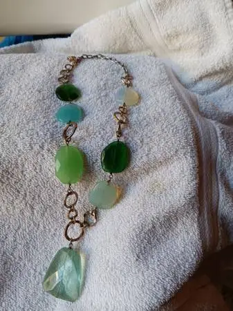 R. J. Graziano Vintage Necklace. Venetian Glass Beads. Signed