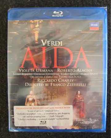 *~~~ AIDA ~ Verdi ~ Opera ~ New/Sealed Blu-Ray DVD ~~~*