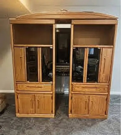 Legends Furniture Oak Entertainment Center