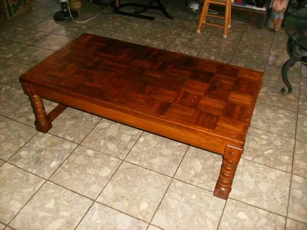 Parquet Top Coffee Table (Reduced)
