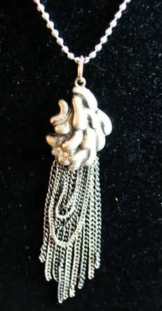 Cookie Lee Tassel Chain Pendant Necklace  $10