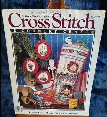 Cross Stitch & Country Crafts - July/Aug 1986 - 29 Great Projects - Qu