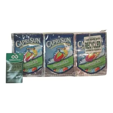 Capri Sun Strawberry Kiwi Zipper Drink Pouch Pencil Case Terracycle Recycled