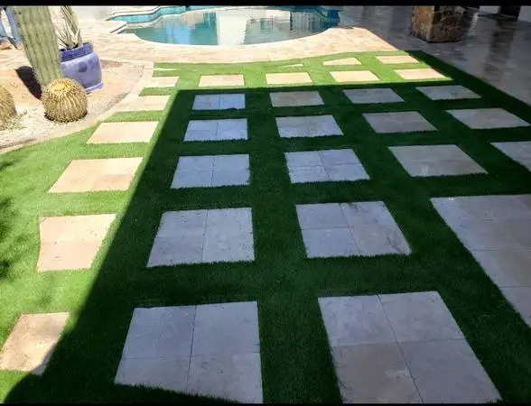 Concrete, Block work, Artificial Turf