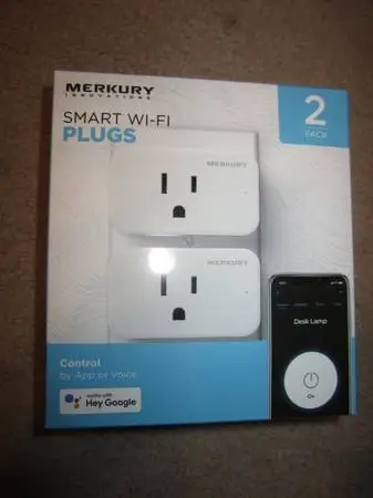 Sealed Box New Merkury Smart WiFi Plugs 2 Pks