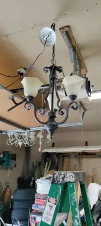 Three light chandelier