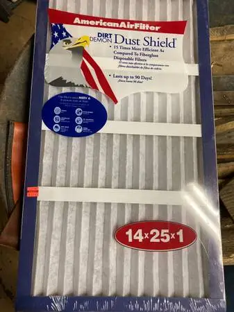 Dirt Demon Dust shield HVAC filters 14 x 25