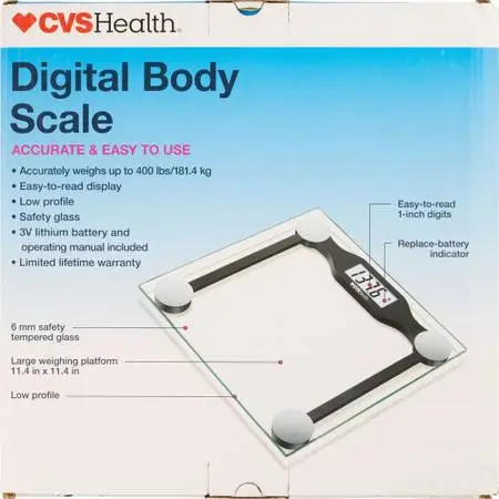 New! CVS Health Digital Glass Body Scale! Buy One or All Four Scales!