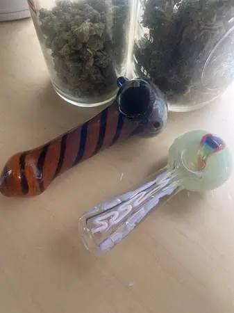 New smoking pipe piece of Art +420 stuff to go in it +more goodies....