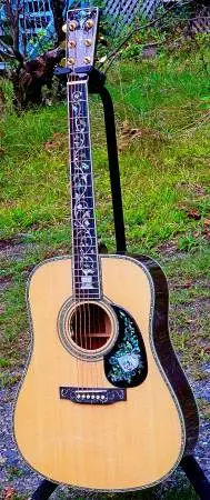The HELIX  Gorgeous Acoustic Guitar w Solid Spruce Top -Abalone Inlays