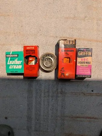 Vintage shoe dressings