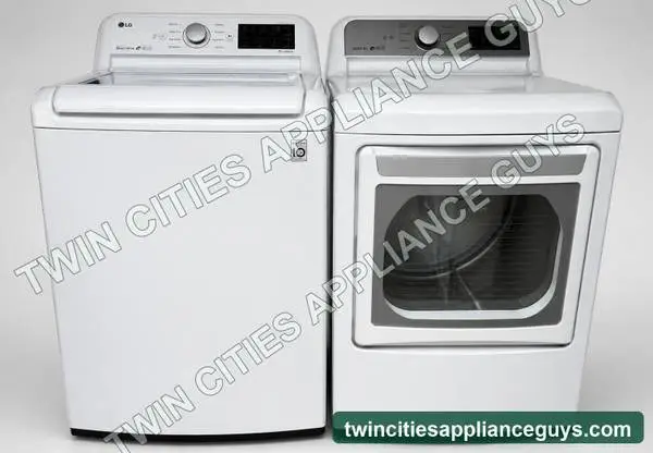 LG 5.0 Cu Ft Top-Load Washer and 7.3 Cu Ft Gas Dryer Set — $450