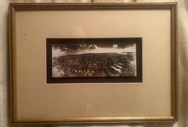 Photograph of San Francisco in ruins from Lawrence Captive Airship