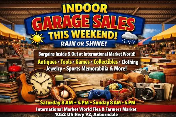 Indoor Garage Sales - Rain or Shine