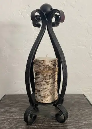 Vintage Heavy Metal Candle Holder