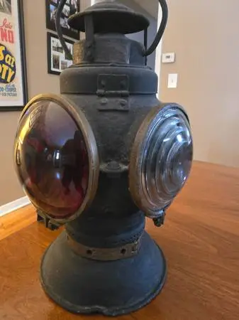 16 tall Vintage Railroad Kerosene Lattern