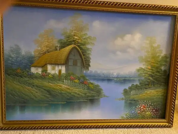 Hand Painting Nature With Wood Frame For SALE!