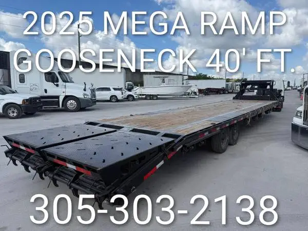 2025 MEGA RAMP GOOSENECK TRAILER 40 FT.