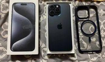 iPhone 15 Pro Max Blue Titanium – High-End Used Smartphone
