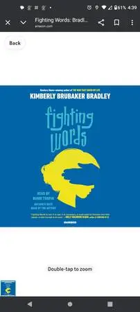 Fighting words by Kimberly Bradley well acclaimed book! New!