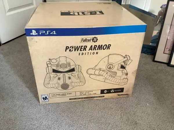 FALLOUT 76 POWER ARMOR COLLECTORS EDITION ,with canvas bag,PS4