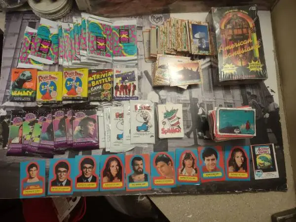 1978 Superman w/American Bandstand, Elvis, Popeye & Desert Storm Cards