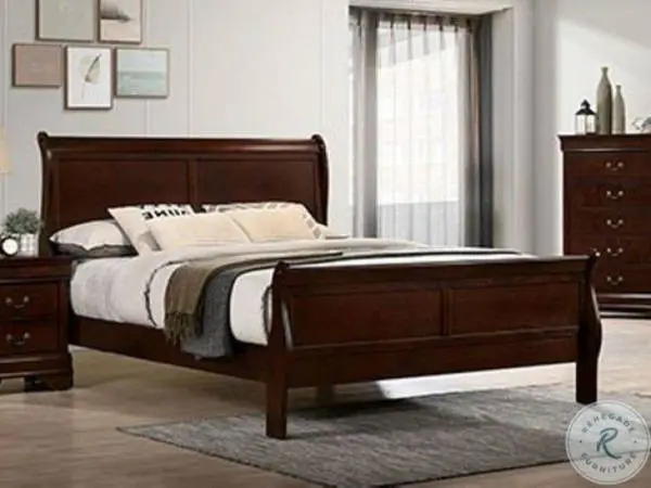 BRAND NEW WOOD SLEIGH BED WITH PLUSH MATTRESS SET (FREE DELIVERY)