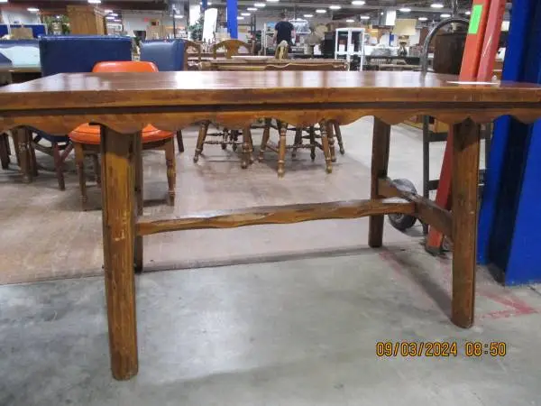 Vintage Solid Wood Pine Table     #3942