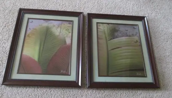 MATTED & FRAMED BUTTERFLY ARTWORK  27 X 23