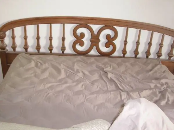 WOODEN  VINTAGE  HEADBOARD  --- make offer !!!!!