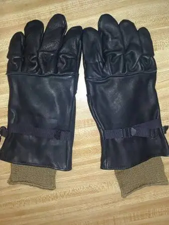 USGI Military D-3 Black Leather Work Gloves