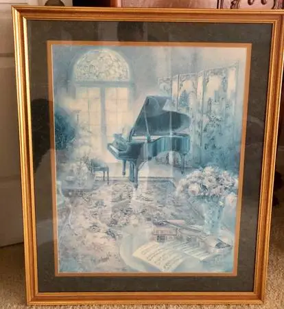 Lena Liu Lithograph Print Music Room ll
